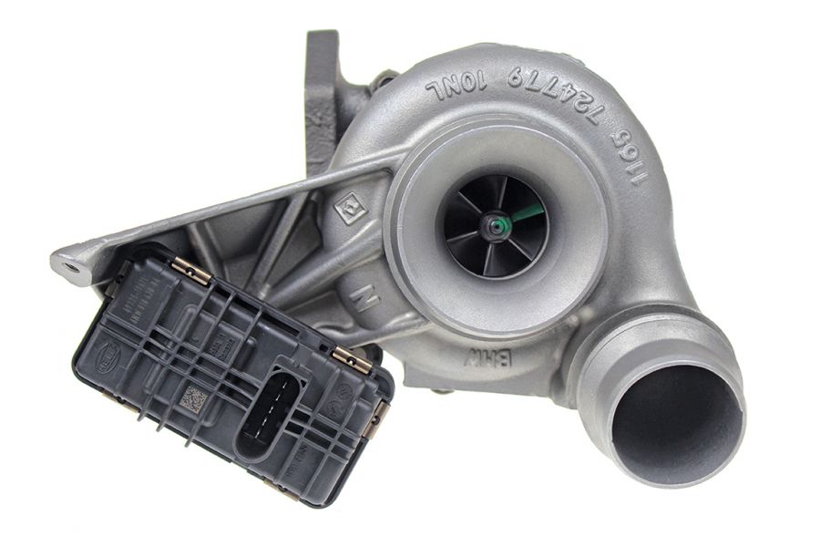 Mitsubishi Original-Typenschild mit der Teilenummer 1165851947706 auf dem Verdichtergehäuse